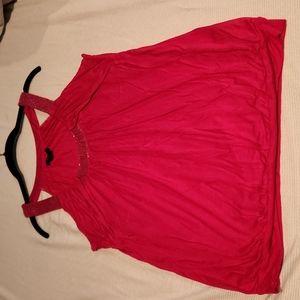 Guess pink beaded top